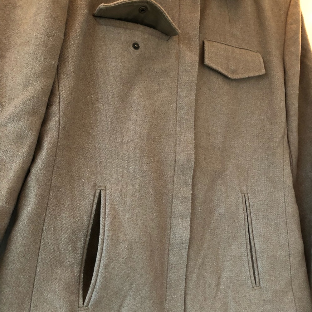 Vguc- Petite Sand/ Khaki Wool Jacket View 5